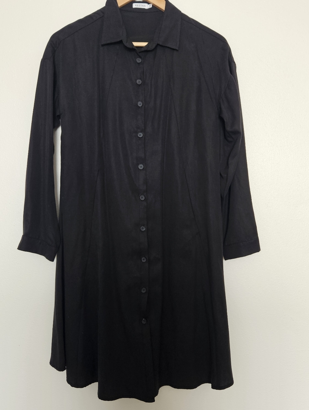KESTAN Black Medium Dress Duster Coat